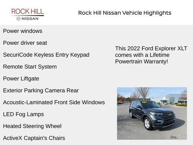 used 2022 Ford Explorer car, priced at $29,805