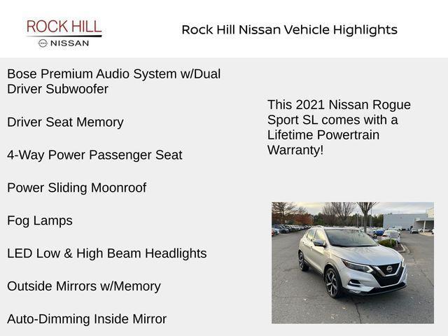 used 2021 Nissan Rogue Sport car, priced at $20,944