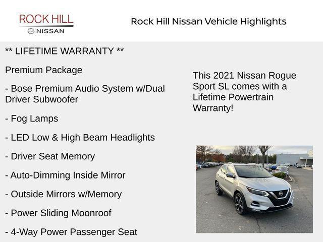 used 2021 Nissan Rogue Sport car, priced at $20,944