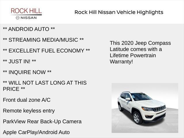 used 2020 Jeep Compass car, priced at $16,533