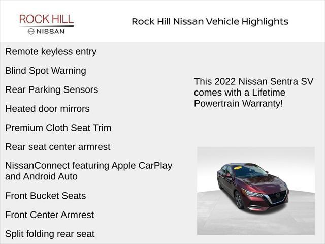 used 2022 Nissan Sentra car, priced at $16,670