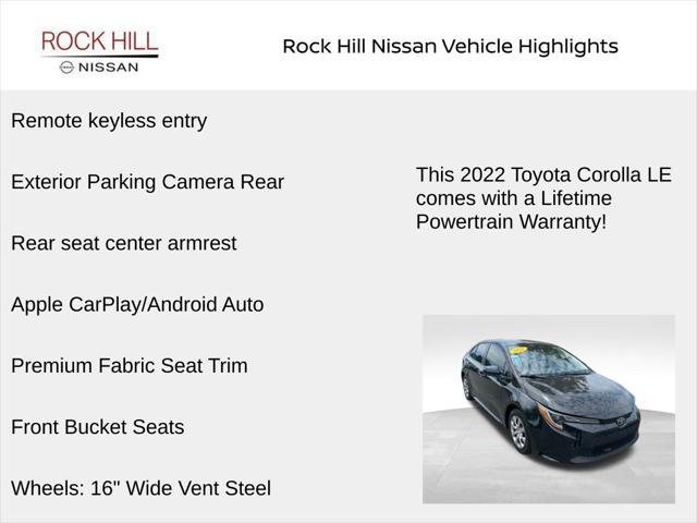 used 2022 Toyota Corolla car, priced at $17,299