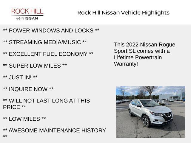 used 2022 Nissan Rogue Sport car, priced at $19,998