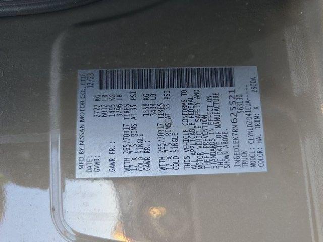 used 2024 Nissan Frontier car, priced at $36,855