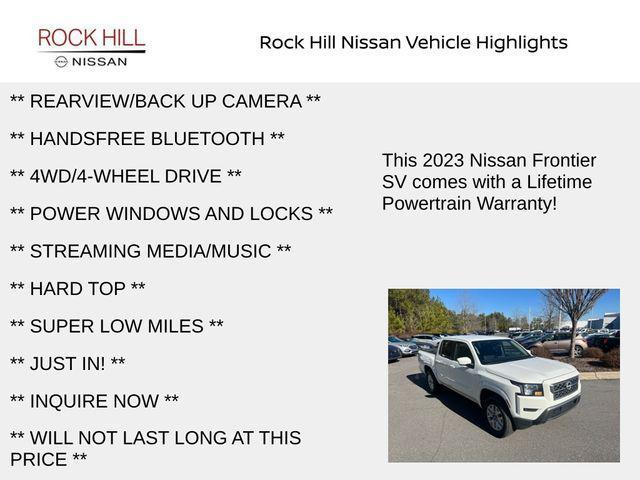 used 2023 Nissan Frontier car, priced at $27,706