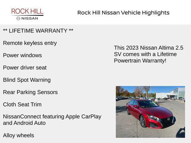 used 2023 Nissan Altima car, priced at $19,338