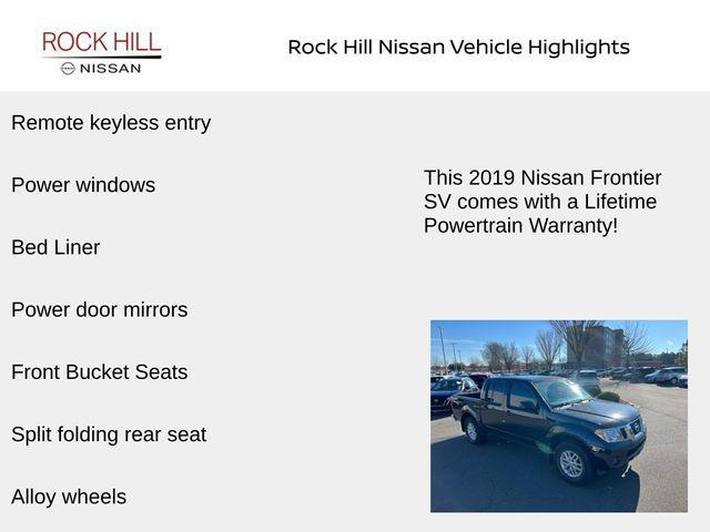 used 2019 Nissan Frontier car, priced at $19,998