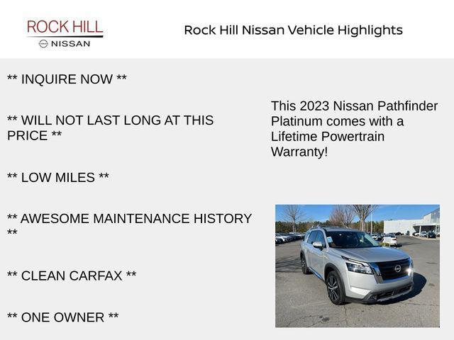 used 2023 Nissan Pathfinder car, priced at $34,493