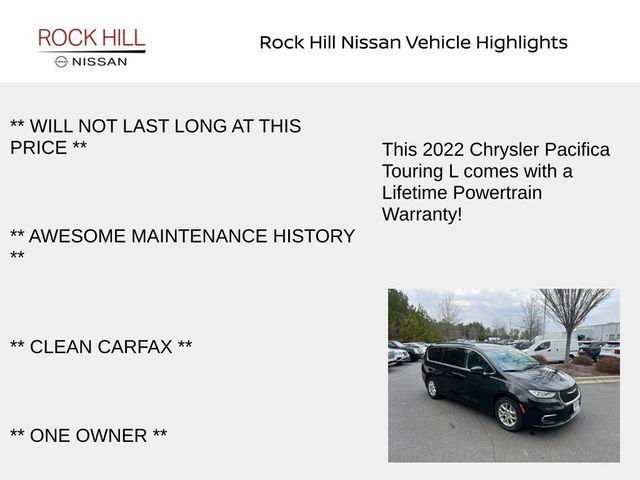 used 2022 Chrysler Pacifica car, priced at $19,935