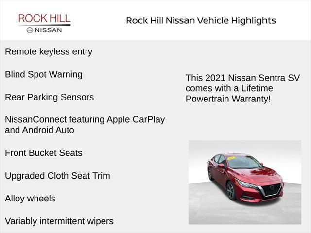used 2021 Nissan Sentra car, priced at $17,179