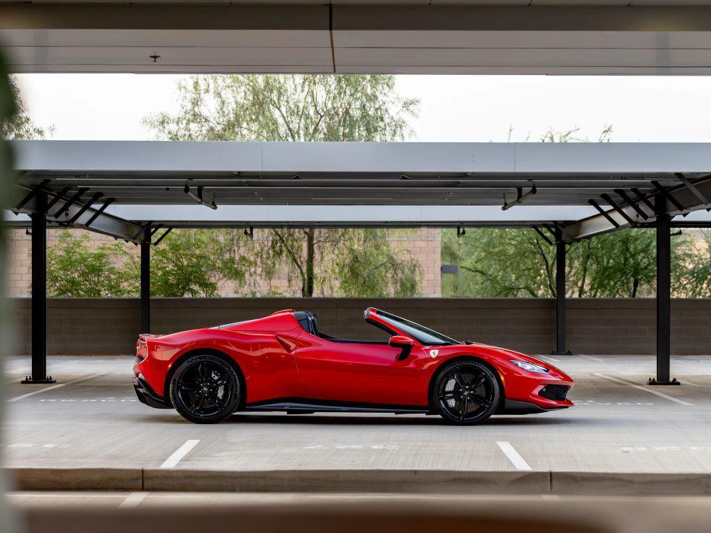 used 2024 Ferrari 296 GTS car, priced at $549,000