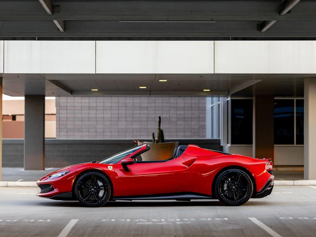 used 2024 Ferrari 296 GTS car, priced at $549,000