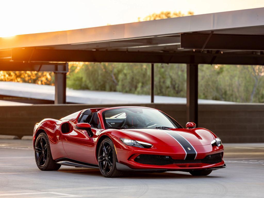 used 2024 Ferrari 296 GTS car, priced at $549,000