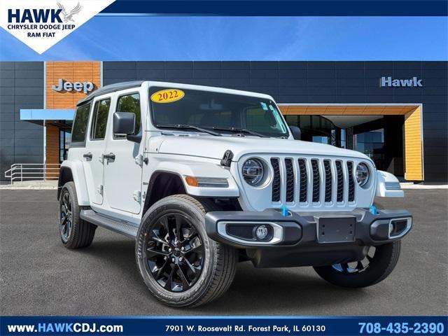 used 2022 Jeep Wrangler Unlimited 4xe car, priced at $29,999
