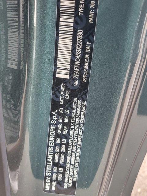 new 2025 FIAT 500e car, priced at $36,991