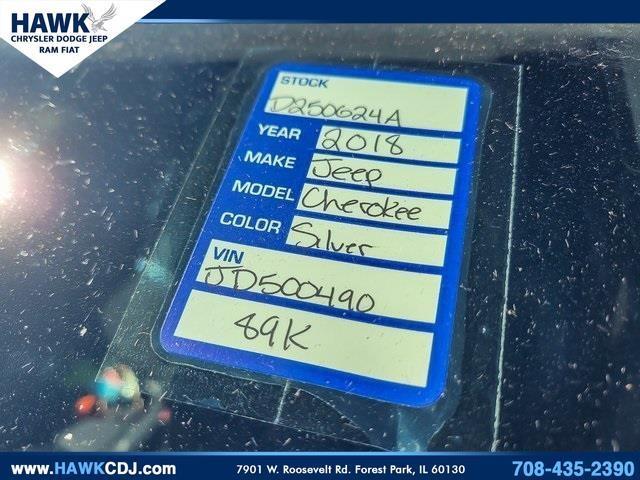 used 2018 Jeep Cherokee car, priced at $15,988