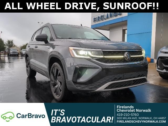 used 2023 Volkswagen Taos car, priced at $22,500