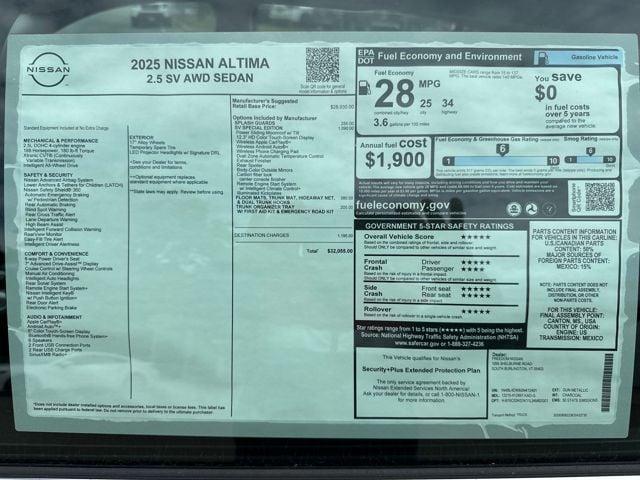 new 2025 Nissan Altima car