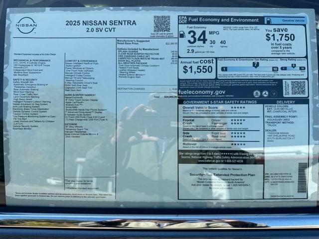 new 2025 Nissan Sentra car