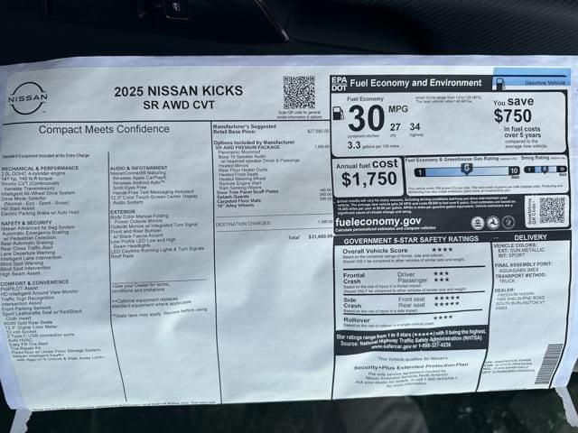 new 2025 Nissan Kicks car