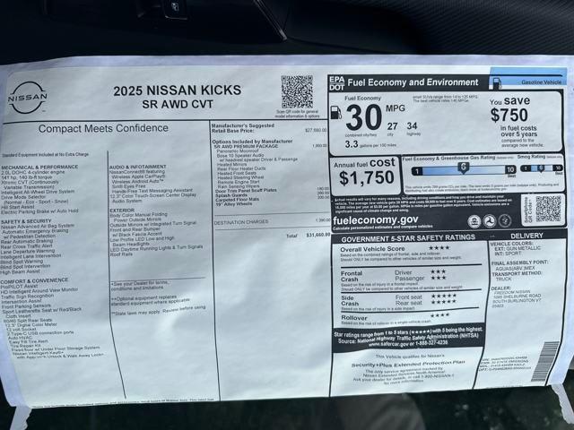 new 2025 Nissan Kicks car