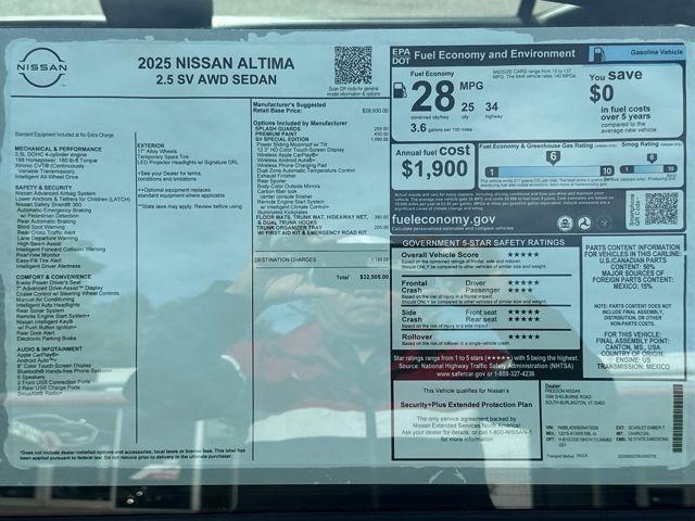 new 2025 Nissan Altima car