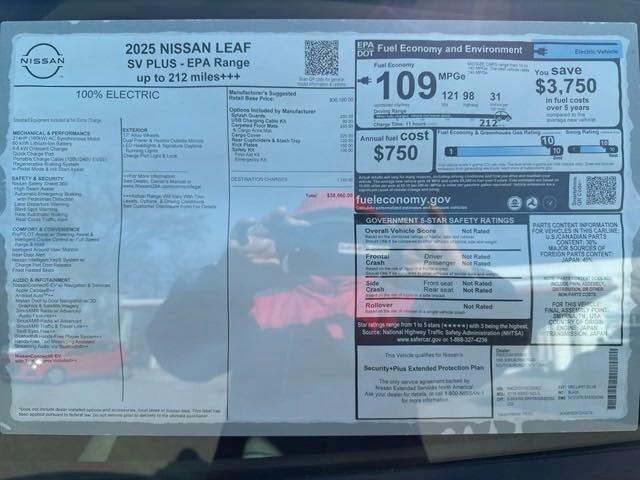 new 2025 Nissan Leaf car