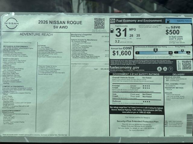 new 2026 Nissan Rogue car