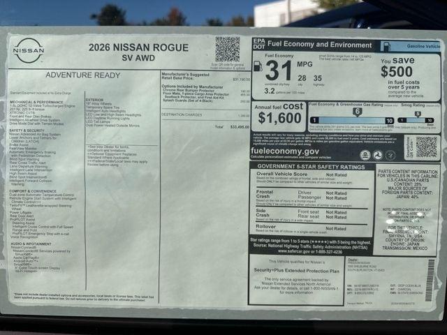 new 2026 Nissan Rogue car