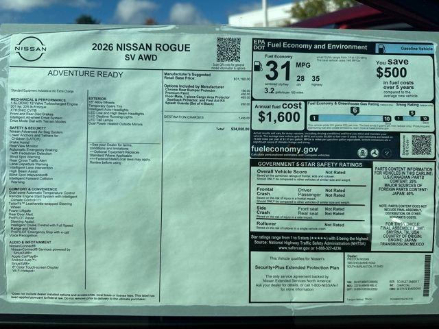 new 2026 Nissan Rogue car