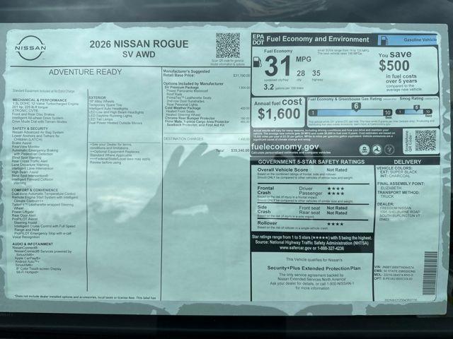 new 2026 Nissan Rogue car