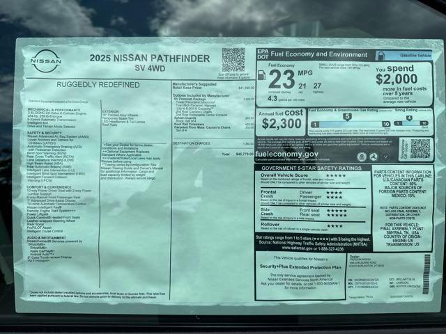 new 2025 Nissan Pathfinder car
