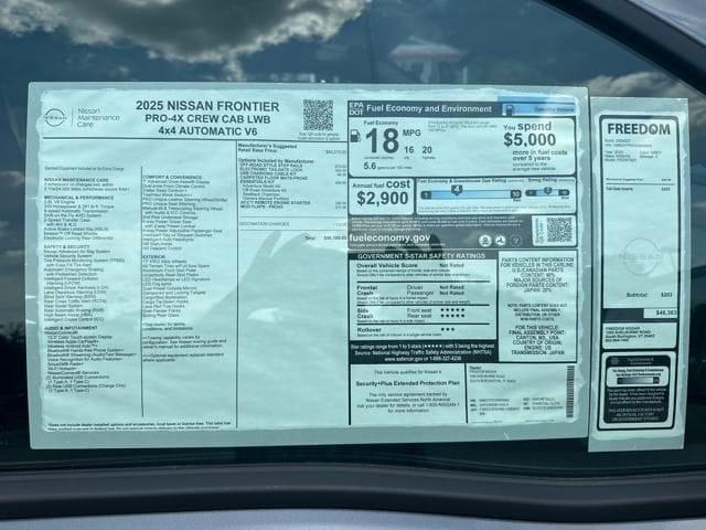 new 2025 Nissan Frontier car