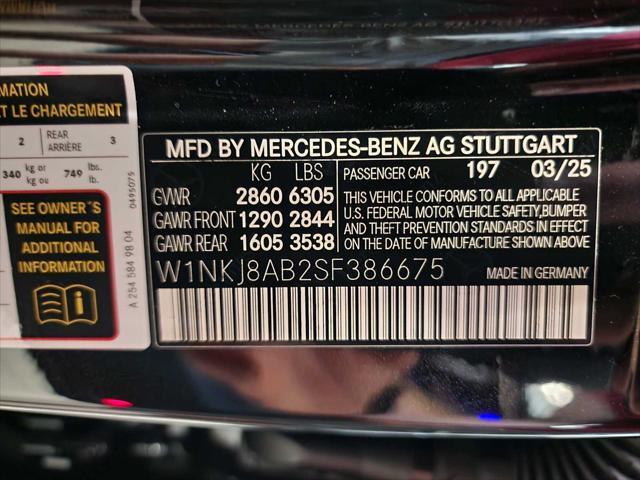new 2025 Mercedes-Benz AMG GLC 63 car, priced at $104,640