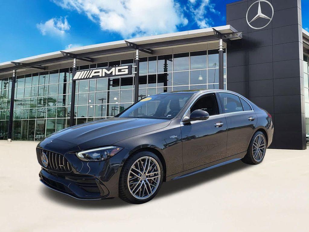 used 2023 Mercedes-Benz AMG C 43 car, priced at $48,200