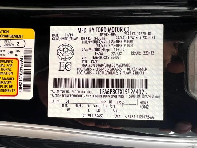 used 2020 Ford Mustang car