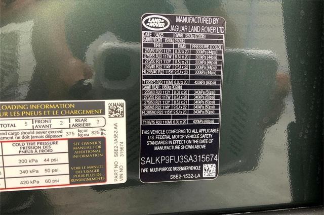 new 2025 Land Rover Range Rover car, priced at $121,980