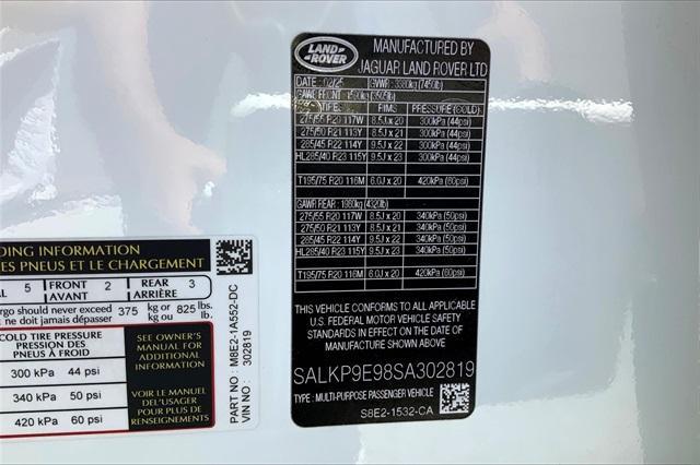 new 2025 Land Rover Range Rover car, priced at $137,430