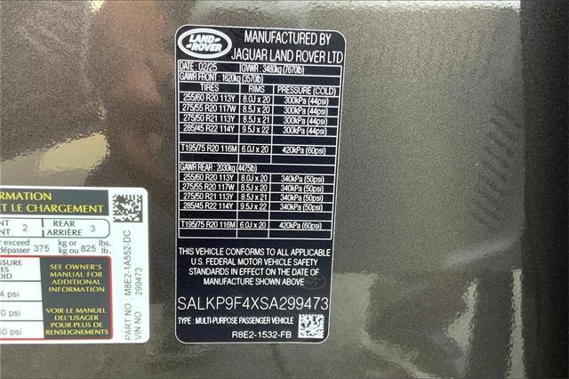 new 2025 Land Rover Range Rover car, priced at $130,810