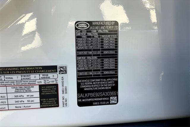 new 2025 Land Rover Range Rover car, priced at $153,010