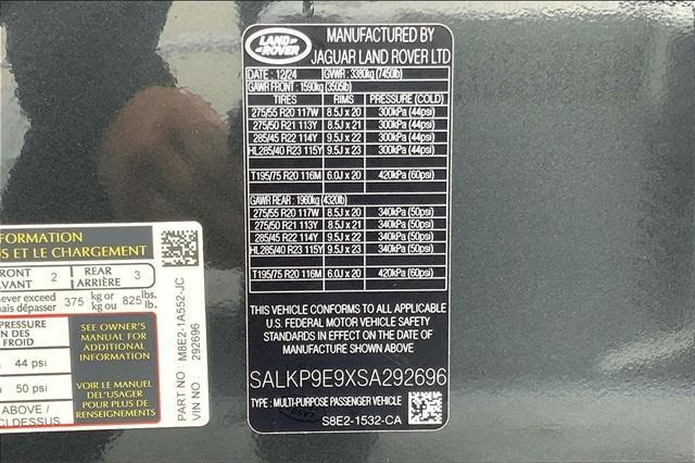 new 2025 Land Rover Range Rover car, priced at $148,130