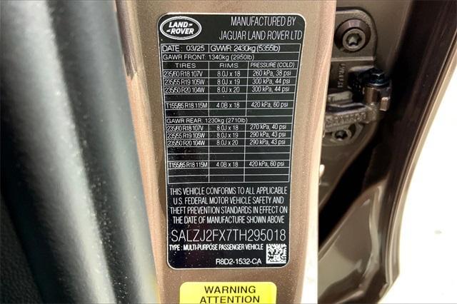 new 2026 Land Rover Range Rover Evoque car, priced at $55,065