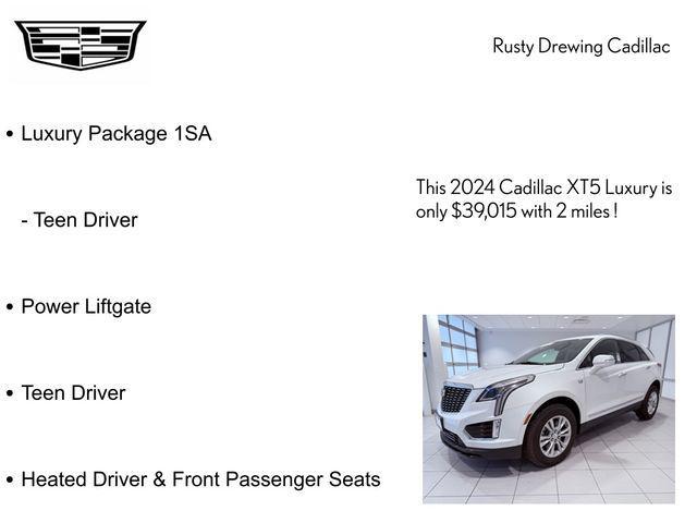 new 2024 Cadillac XT5 car, priced at $39,015