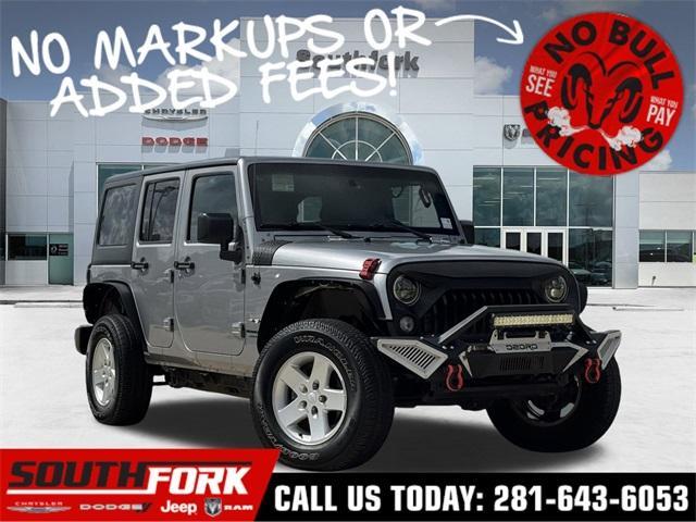 used 2018 Jeep Wrangler JK Unlimited car, priced at $20,997