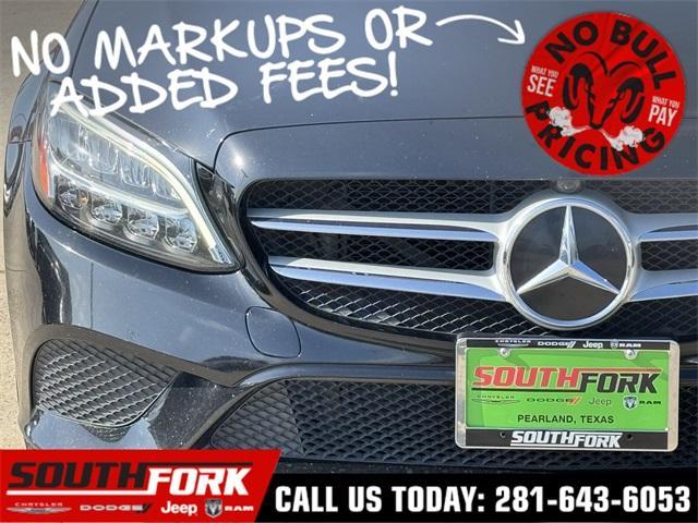 used 2021 Mercedes-Benz C-Class car, priced at $23,599