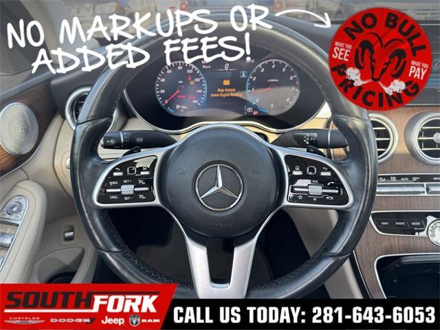 used 2021 Mercedes-Benz C-Class car, priced at $23,599