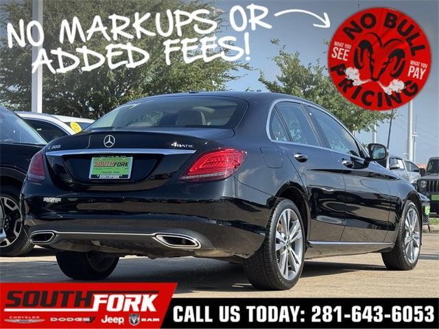 used 2021 Mercedes-Benz C-Class car, priced at $23,599