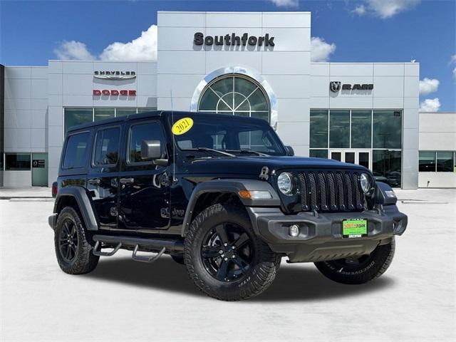 used 2021 Jeep Wrangler Unlimited car, priced at $23,899