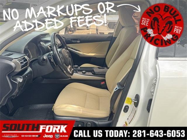 used 2015 Lexus IS 250 car, priced at $15,799