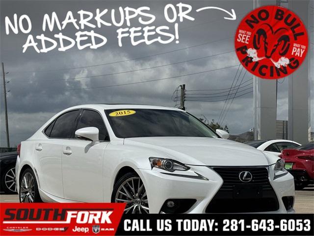 used 2015 Lexus IS 250 car, priced at $15,799
